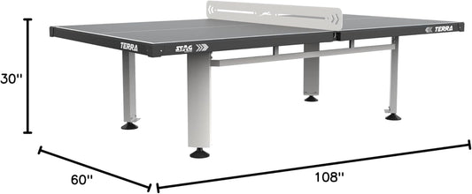 Terra Outdoor Stationary Table Tennis Table