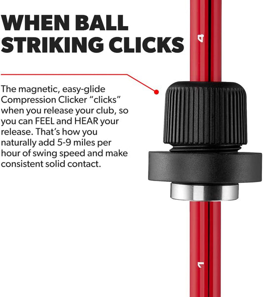 Click Stick - Swing Trainer for Automatic Release I Auditory Feedback I Core Golf Swing Mechanics Improvement